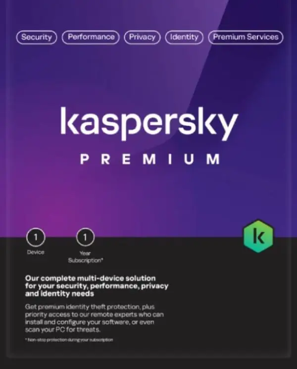 Kaspersky Premium (Total Security) - 1 Device -1 Year